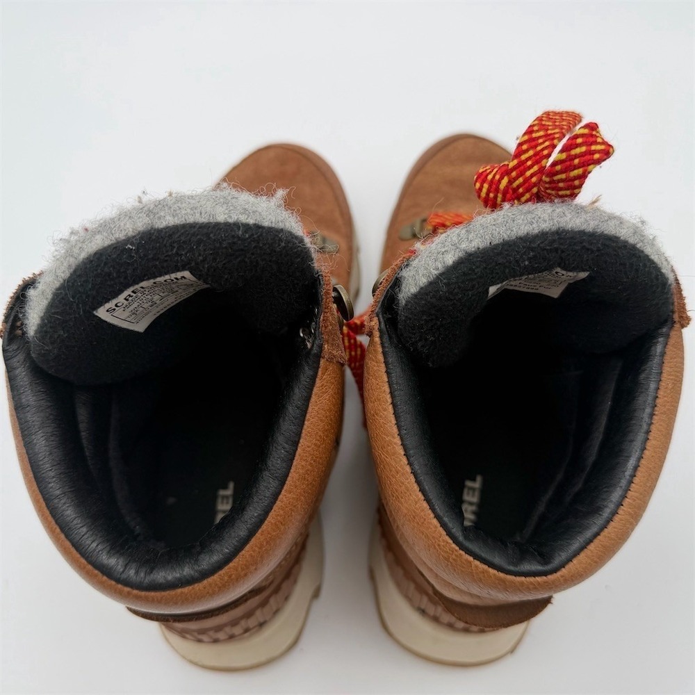 Sorel Womens Brown Suede/Leather Lace Up Snow Hiking Ankle Boots Lug Sole size 7 - Picture 6 of 8